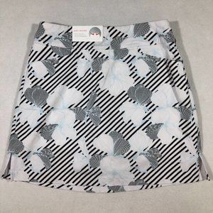 NEW Lady Hagen Women Missy 4 Empower Printed Skort Calm Blue Easy Shaper NWT $55